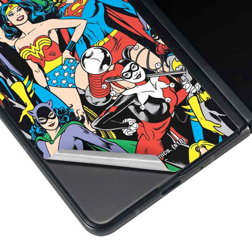 DC Comics Wonder Woman DC Bombshells Characters Pattern Galaxy Z Fold4 5G Skin